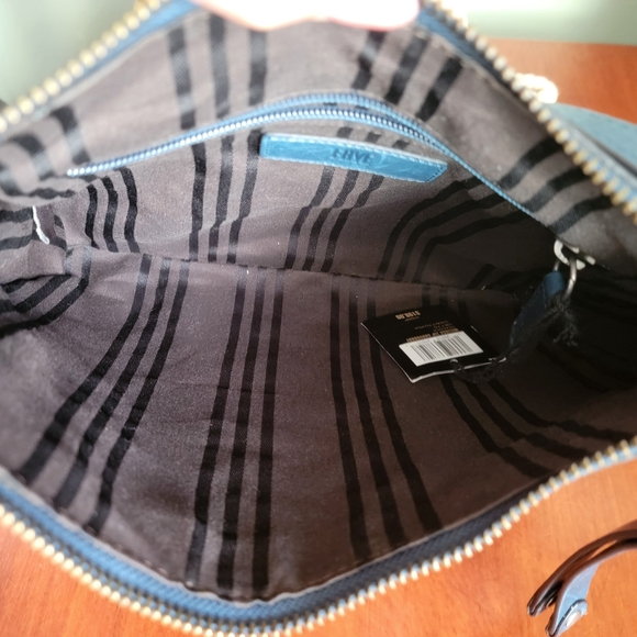 NWT Frye Melissa Zip Crossbody Peacock Teal Leather Bag - Picture 12 of 15